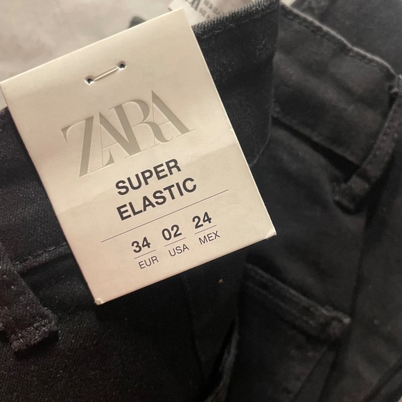 ZARA Super Elastic Hight Rise Shaper Ankle Length Jeans - Picture 8 of 9